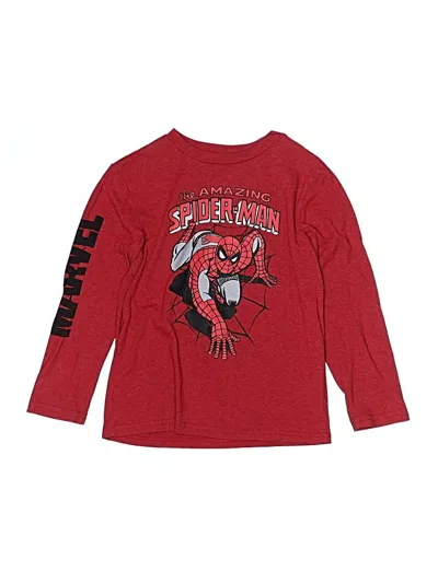 Pre-owned Marvel Kids' Long Sleeve T-shirt In Red