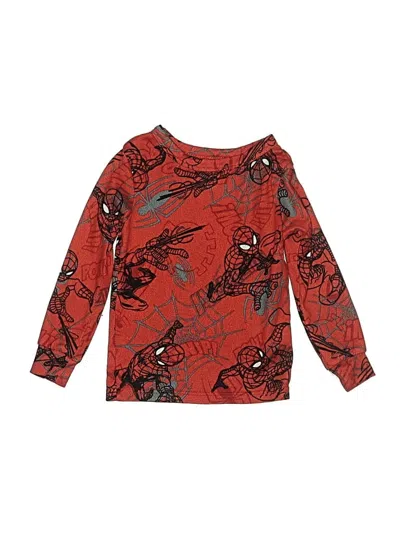 Pre-owned Marvel Kids' Long Sleeve T-shirt In Red