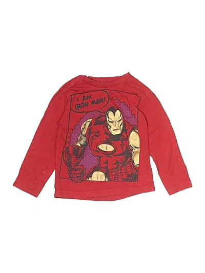 Pre-owned Marvel Kids' Long Sleeve T-shirt In Red