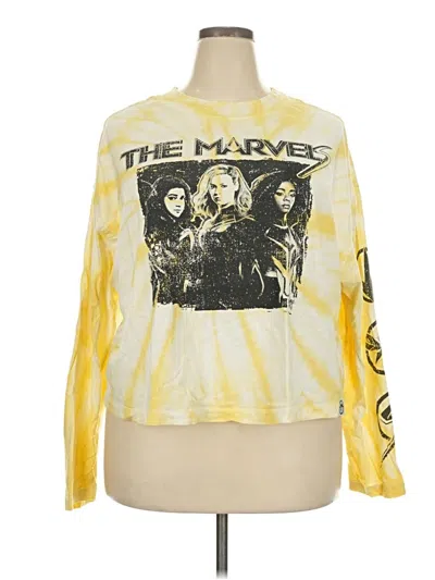 Pre-owned Marvel Long Sleeve T-shirt In Yellow