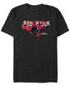 Marvel Men's Big Red Hulk Short Sleeve T-shirt In Black