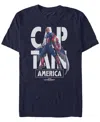 Marvel Men's Cap In Name Short Sleeve T-shirt In Navy