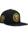 Marvel Men's  Black Black Panther Snapback Hat In Black