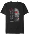 Marvel Men's Red Lens Flare Short Sleeve T-shirt In Black