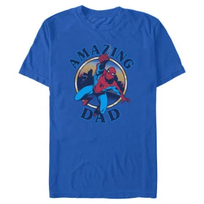 Marvel My Dad Is Amazing  Graphic T-shirt In Blue
