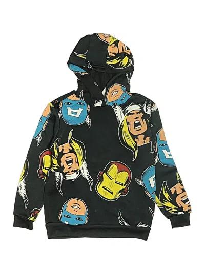 Pre-owned Marvel Kids' Pullover Hoodie In Black
