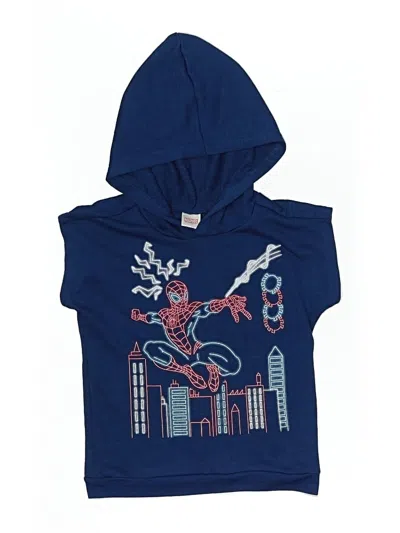 Pre-owned Marvel Kids' Pullover Hoodie In Blue