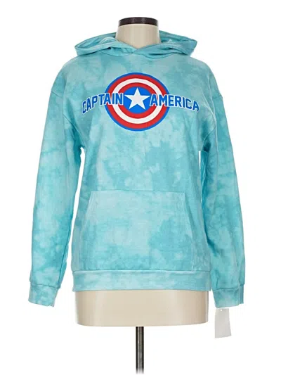 Pre-owned Marvel Pullover Hoodie In Blue