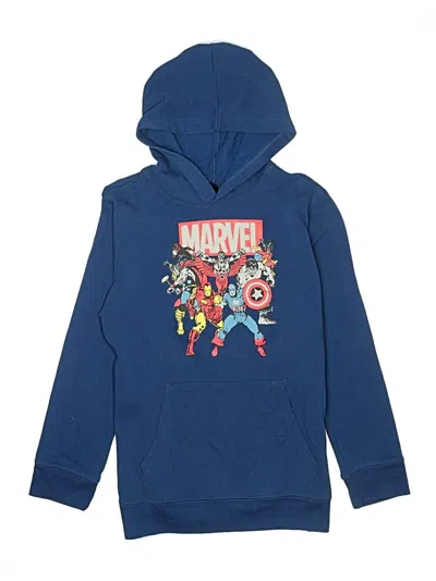 Pre-owned Marvel Kids' Pullover Hoodie In Blue