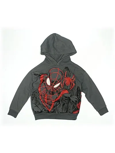 Pre-owned Marvel Kids' Pullover Hoodie In Gray