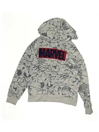 Pre-owned Marvel Kids' Pullover Hoodie In Gray