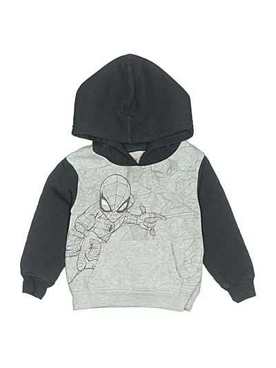 Pre-owned Marvel Kids' Pullover Hoodie In Gray