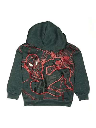 Pre-owned Marvel Kids' Pullover Hoodie In Green