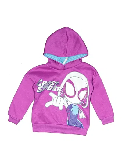 Pre-owned Marvel Kids' Pullover Hoodie In Purple