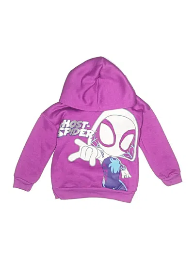 Pre-owned Marvel Kids' Pullover Hoodie In Purple