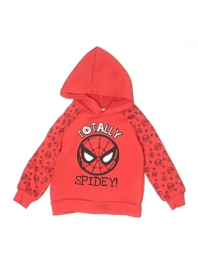 Pre-owned Marvel Kids' Pullover Hoodie In Red