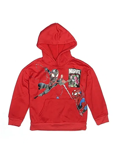 Pre-owned Marvel Kids' Pullover Hoodie In Red