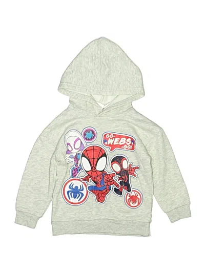 Pre-owned Marvel Kids' Pullover Hoodie In Silver