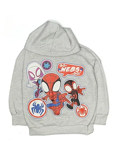 Pre-owned Marvel Kids' Pullover Hoodie In Silver