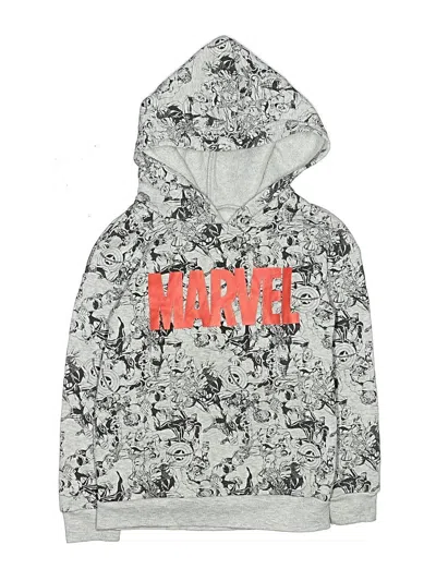 Pre-owned Marvel Kids' Pullover Hoodie In Silver