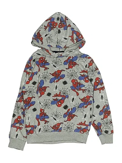 Pre-owned Marvel Kids' Pullover Hoodie In Silver