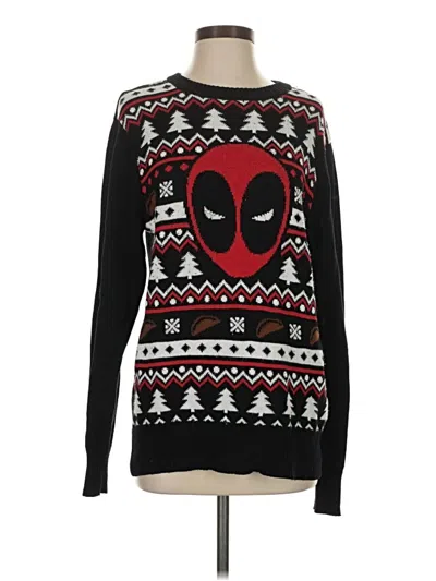 Pre-owned Marvel Pullover Sweater In Black