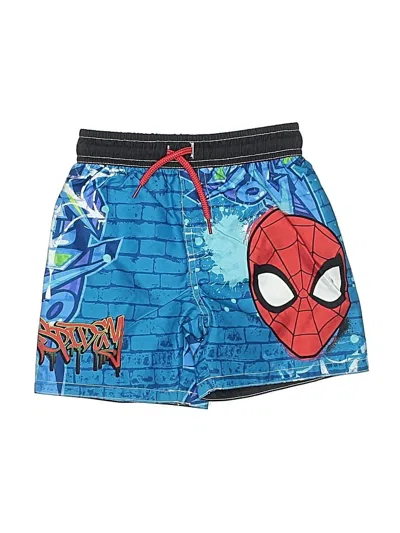 Pre-owned Marvel Kids' Rash Guard In Blue