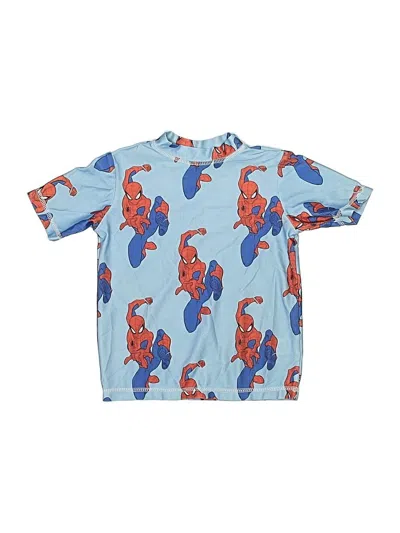 Pre-owned Marvel Kids' Rash Guard In Blue