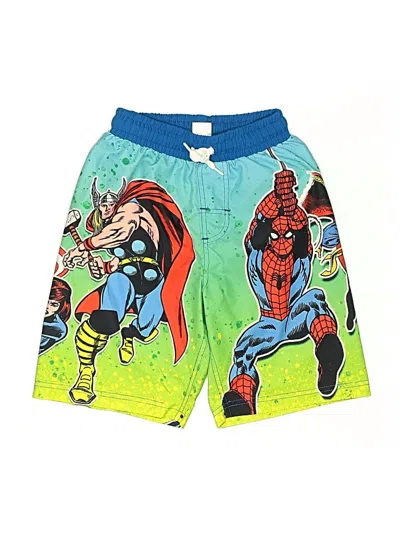 Pre-owned Marvel Kids' Rash Guard In Green