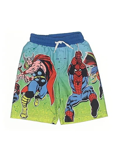 Pre-owned Marvel Kids' Rash Guard In Green