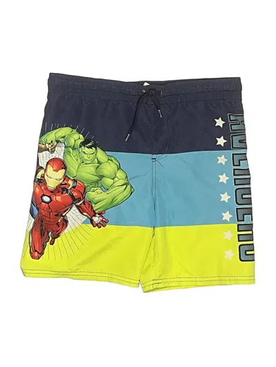 Pre-owned Marvel Kids' Rash Guard In Green