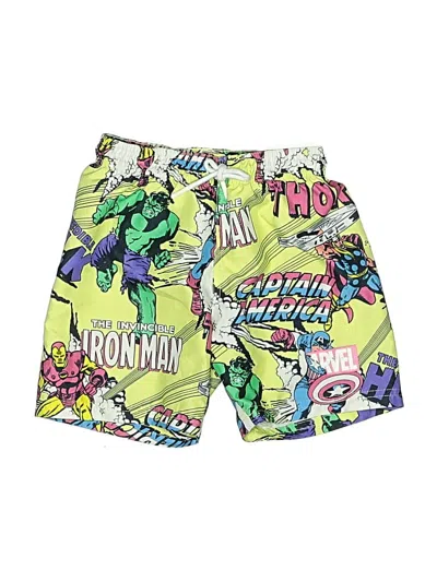 Pre-owned Marvel Kids' Rash Guard In Green