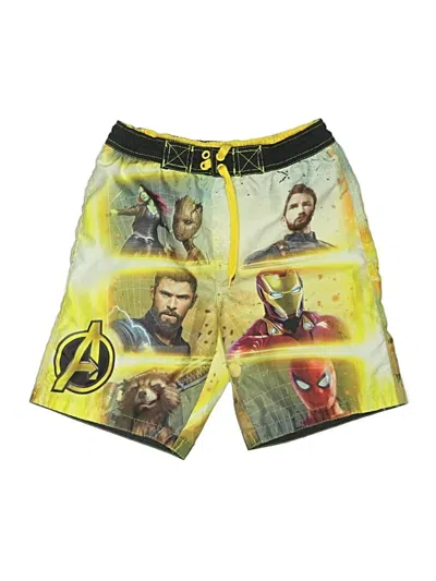 Pre-owned Marvel Kids' Rash Guard In Yellow