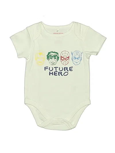 Pre-owned Marvel Babies' Short Sleeve Onesie In Green