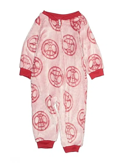 Pre-owned Marvel Kids' Short Sleeve Onesie In Pink