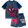 Marvel Kids'  Short Sleeve Rash Guard & Swim Trunks In Blue