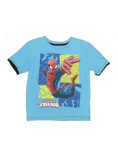 Pre-owned Marvel Kids' Short Sleeve T-shirt In Blue
