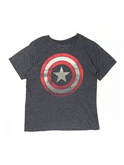 Pre-owned Marvel Kids' Short Sleeve Top Gray Tops