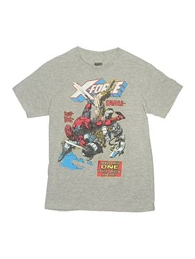 Pre-owned Marvel Kids' Short Sleeve Top Gray Tops
