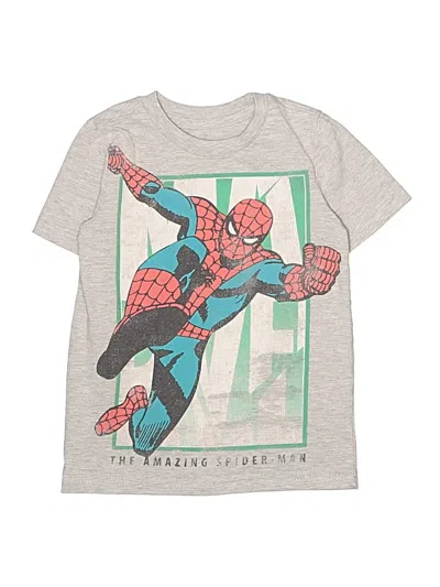 Pre-owned Marvel Kids' Short Sleeve Top Gray Tops