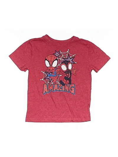Pre-owned Marvel Kids' Short Sleeve Top Red Tops