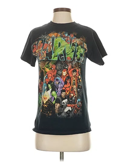 Pre-owned Marvel Short Sleeve T-shirt In Black
