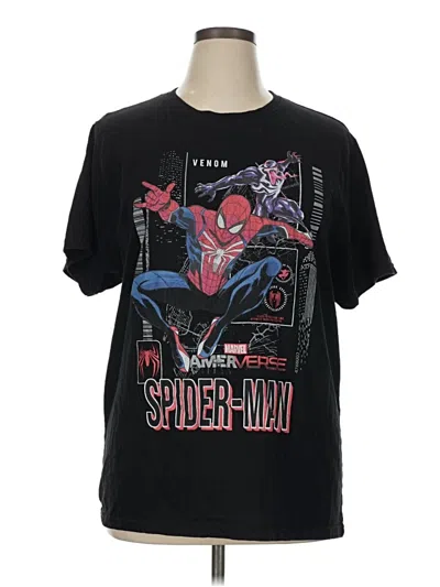 Pre-owned Marvel Short Sleeve T-shirt In Black