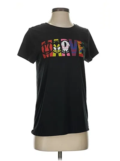 Pre-owned Marvel Short Sleeve T-shirt In Black