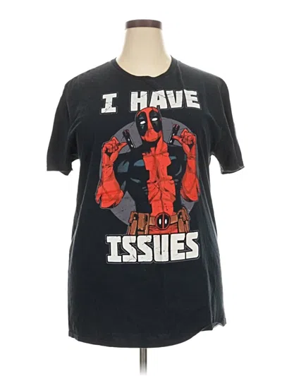 Pre-owned Marvel Short Sleeve T-shirt In Black