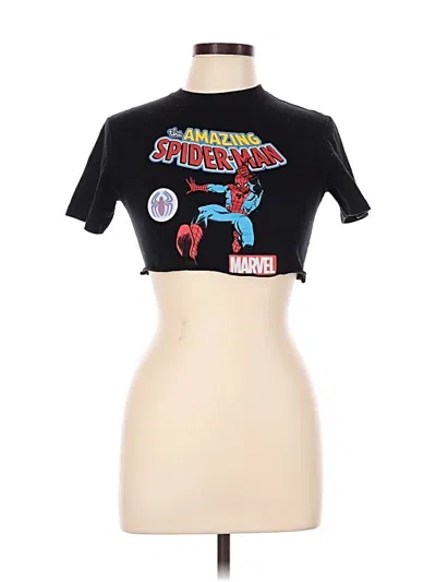 Pre-owned Marvel Short Sleeve T-shirt In Black