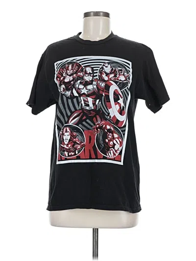 Pre-owned Marvel Short Sleeve T-shirt In Black