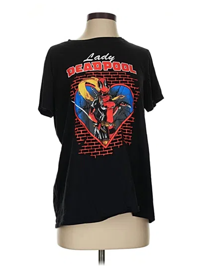 Pre-owned Marvel Short Sleeve T-shirt In Black