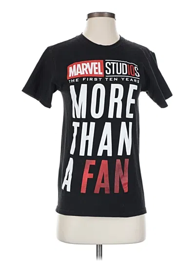 Pre-owned Marvel Short Sleeve T-shirt In Black