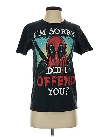 Pre-owned Marvel Short Sleeve T-shirt In Black